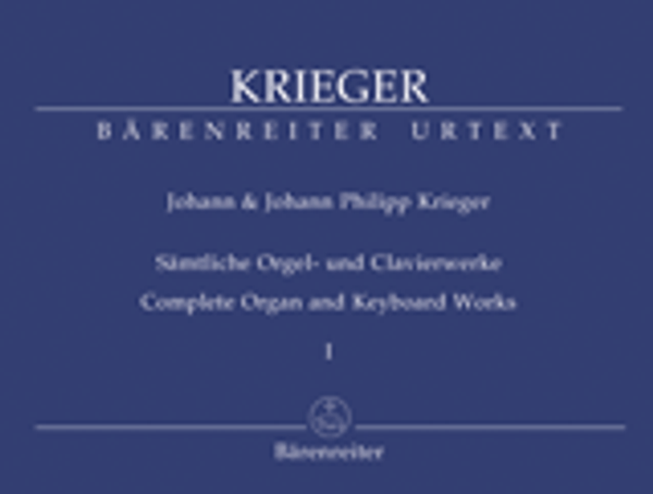 Johann Krieger Vol. 1: Musicalishe Partien (1697) & Anmuthige Clavierübung (1699) with critical commentary (German/English). Thirty-four interesting, useful and relatively brief selections.
