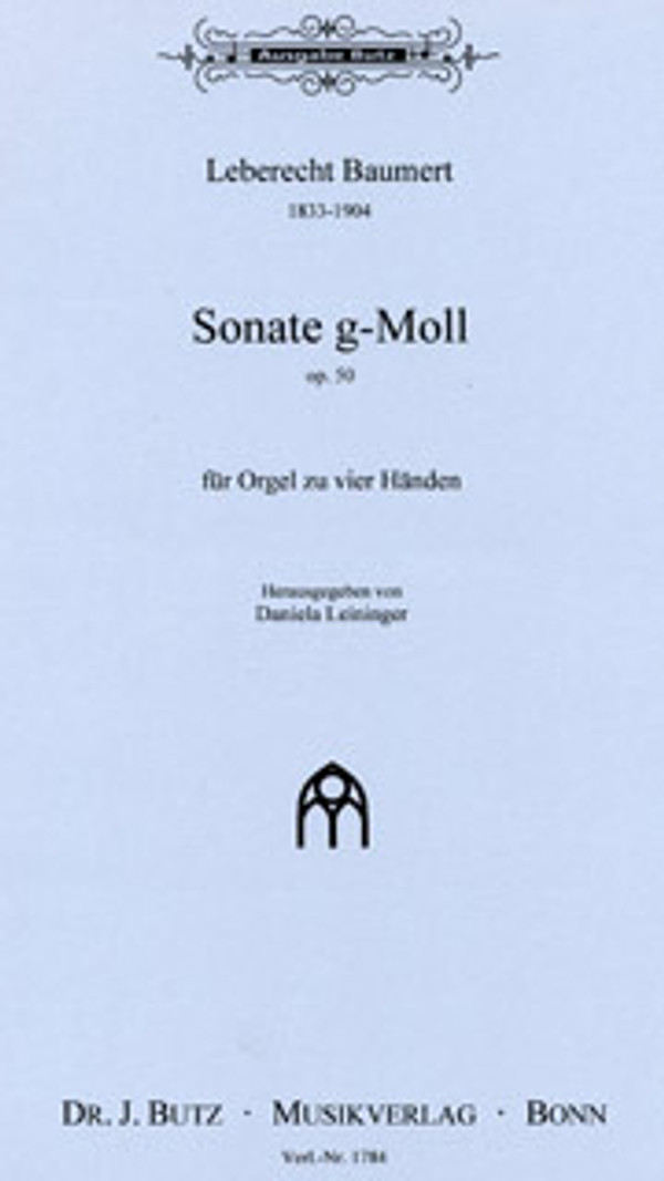 Leberecht Baumert, Sonata in g-minor, opus 50