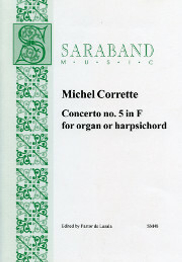 Michel Corrette (arranged by Pastor de Lasala), Concerto No. 5 in F