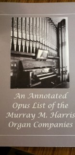 Murray M. Harris returned in 1894 from his Boston apprenticeship with organ builder George S. Hutchings to a booming Los Angeles where only eight pipe organs existed. Six years later, Los Angeles would have 154 churches in it and scores of new pipe organs. Harris and organ tuner Henry C. Fletcher became business partners and founded the city’s first organ building firm, Fletcher & Harris. Several new firms sprang from this beginning and many more than 100 organs were built by 1913, including the world’s largest for the Louisiana Purchase Exposition (better known as the 1904 St. Louis World’s Fair). That organ would become Philadelphia’s famous Wanamaker Organ after Alexandre Guilmant had played 40 recitals on it at the Fair, repeating no pieces. The book includes an annotated opus list, listings of organ builders from the Los Angeles City Directories, many stop lists, photographs and technical details. 
OHS Press, 65 pgs, soft cover