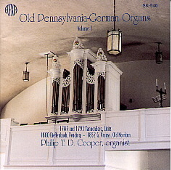 Philip Cooper's first volume of early-middle Baroque music played on interesting old organs in the Commonwealth of Pennsylvania. Includes music by Pachelbel, Walther, Zipoli, Krieger, Shaw, Muffat, Billings and others. 1997.