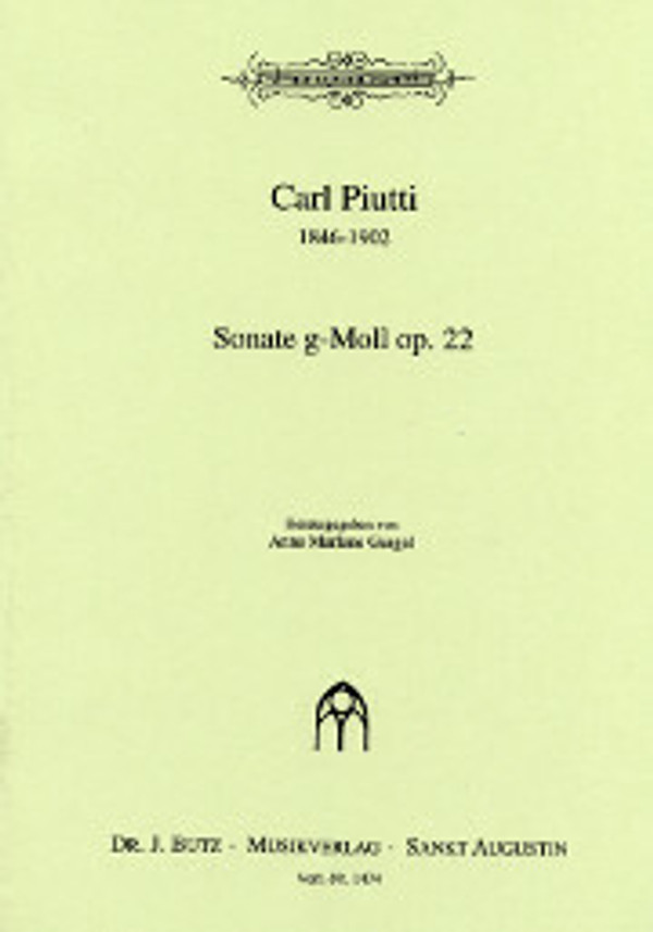 Carl Piutti, Sonata in g, opus 22