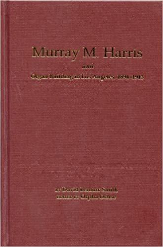 Murray M. Harris returned in 1894 from his Boston apprenticeship with organ builder George S. Hutchings to a booming Los Angeles where only eight pipe organs existed. Six years later, Los Angeles would have 154 churches in it and scores of new pipe organs, many of them built by Harris. Harris and Henry C. Fletcher became business partners and founded the city’s first organ building firm, Fletcher & Harris. From this beginning more than 100 organs were built by 1913, including the world’s largest for the 1904 St. Louis World’s Fair, and that would become Philadelphia’s famous Wanamaker Organ.
David Lennox Smith (d. 1979) carefully gathered the history of Harris and his contemporaries and Orpha Ochse has updated Smith’s research with the help of colleagues Manuel Rosales, Kevin Gilchrist, Jim Lewis, and Jack Bethards to include an annotated opus list, listings of organ builders from the Los Angeles City Directories, many stoplists and photographs, and technical details.
OHS Press, 344 pgs, hardbound