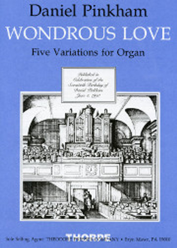 Daniel Pinkham, Five Variations on "Wondrous Love"