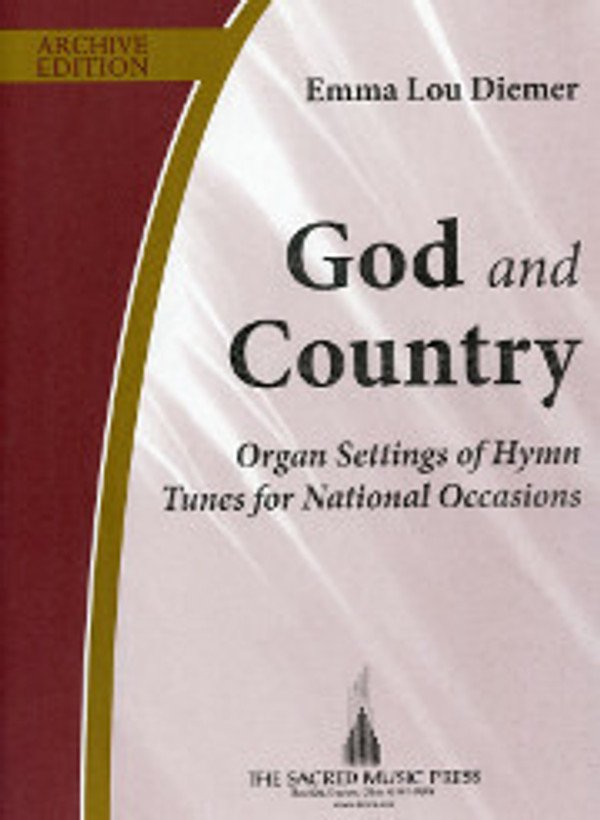 Organ settings of hymns tunes for national occasions. 1997, 32 pgs
Battle Hymn of the Republic; Christian Women, Christian Men; Geneva; O God of Every Nation; God of Our Fathers; My Country ‘Tis of Thee; O Beautiful, for Spacious Skies