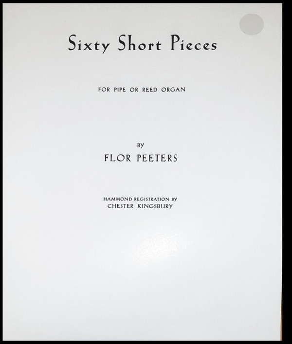 Flor Peeters, Sixty Short Pieces