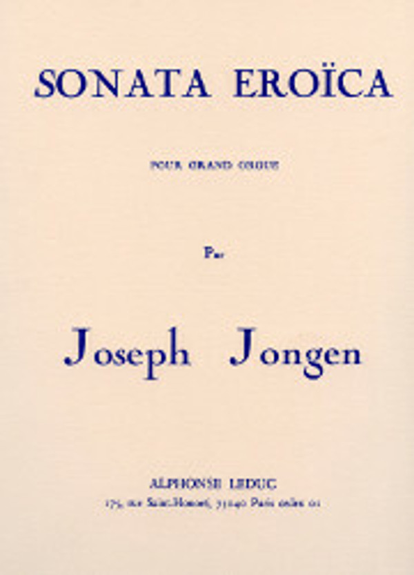 Joseph Jongen, Sonata Eroïca, opus 94