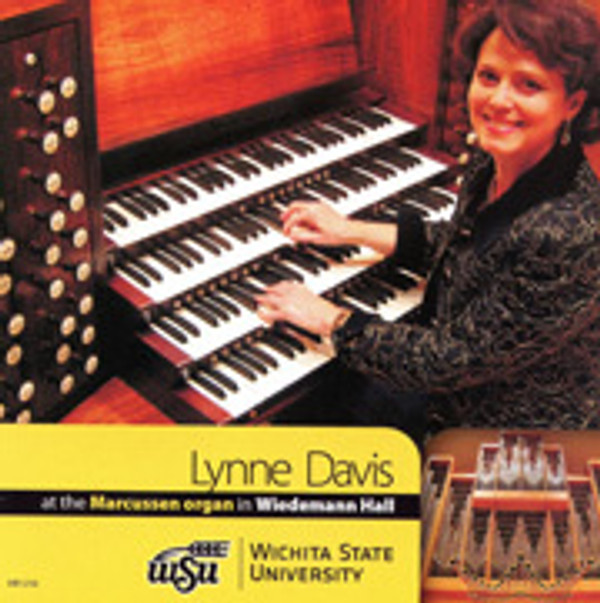 Lynne Davis at the Marcussen organ in Wiedemann Hall