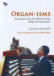 With the facility of a seasoned journalist, Jenny Setchell gathers dozens of tales of the foibles and mishaps befalling the (supposedly) dignified members of the organ playing community. From tales of the mother of the bride, to the ciphering 32-foot bombarde, to the calcant who declared that “It takes 396 pumps for the Hallelujah Chorus, and I don’t care if you haven’t finished,” organists and enthusiasts will readily identify with the stories in this book of anecdotes. Over 120 individuals have contributed to an enjoyable romp. Read and laugh along at your pleasure. 
Pipeline Press, 2008, 256 pgs, softcover
