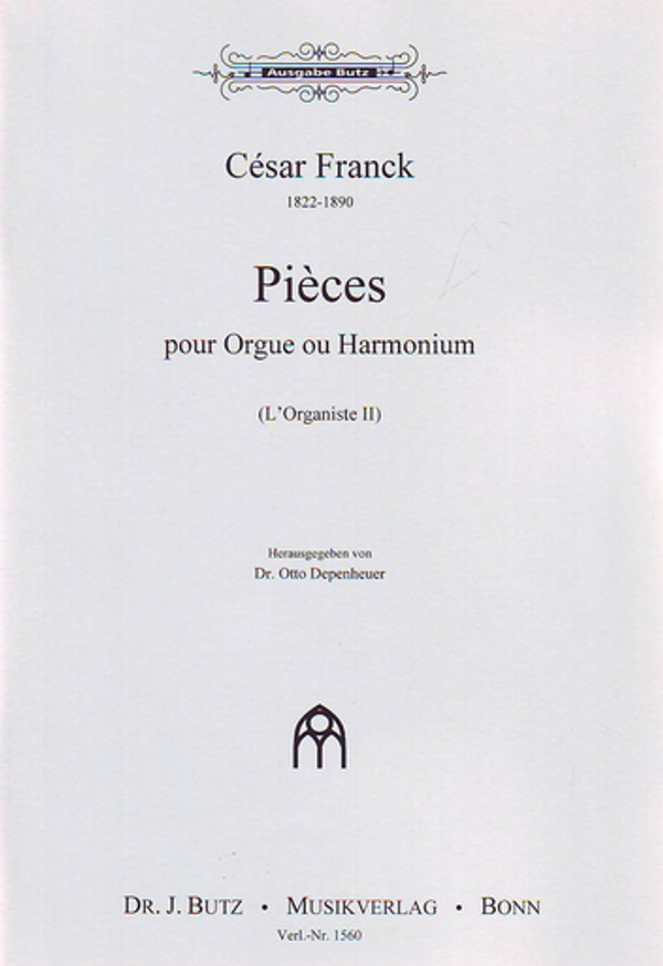 Thirty-one short service pieces originally written by Franck for organ or harmonium, ed. by Charles Tournemire

1998, Dr. J. Butz Musikverlag; 93 pages
