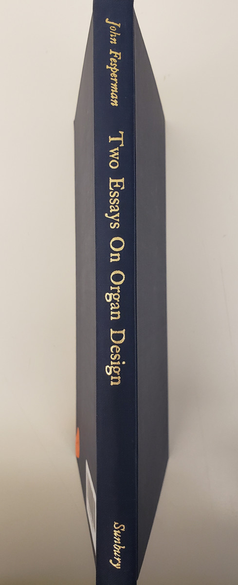 This is an "extended organ lesson" for the general musician, interested seminarian or churchman, and the student of organ-playing and organ-building. Organ Design and Organ Playing studies the relationship between good organ building and good organ playing. It emphasizes the importance of treating the organ as a pure musical instrument and explains how an organ designed to play the idiomatic literature is also well suited to liturgical use. Rediscovering Classic Organ Building in America is an illustrated history of modern classic organ building from Walter Holtkamp's Pioneering designs of the 1930's to the installation of the first completely American classic organ; the organ built by Charles Fisk and his associates at the old Andover Organ Co. and installed in 1961 in Mount Calvary Church in Baltimore.
Sunbury Press, 1975, 96 pgs, hardcover