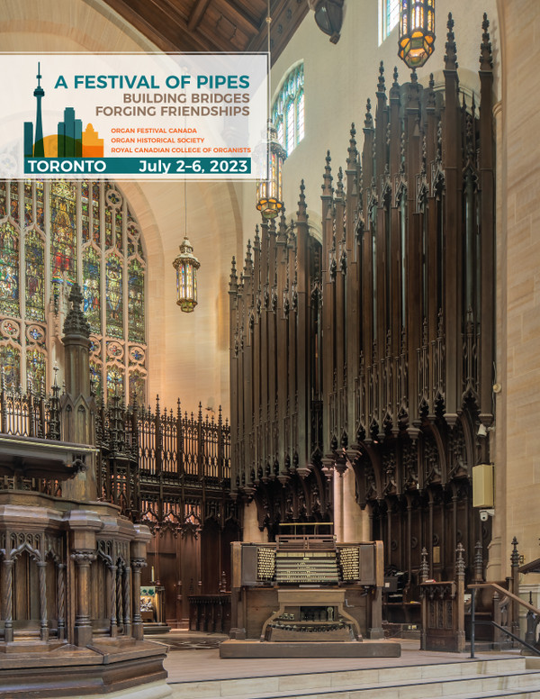 The 2023 combined efforts of the Royal Canadian College of Organists and the Organ Historical Society are united in this program book from the Festival of Pipes, July1-7 in Toronto, Canada. Over 80 pages of instruments by a variety of builders, and a wide variety of Canadian and American artists. Compiled and edited by Dr. Christopher Anderson, photos by Len Levasseur. You will want this for your library of informative and beautiful OHS handbooks. Limited quantities; order early. 