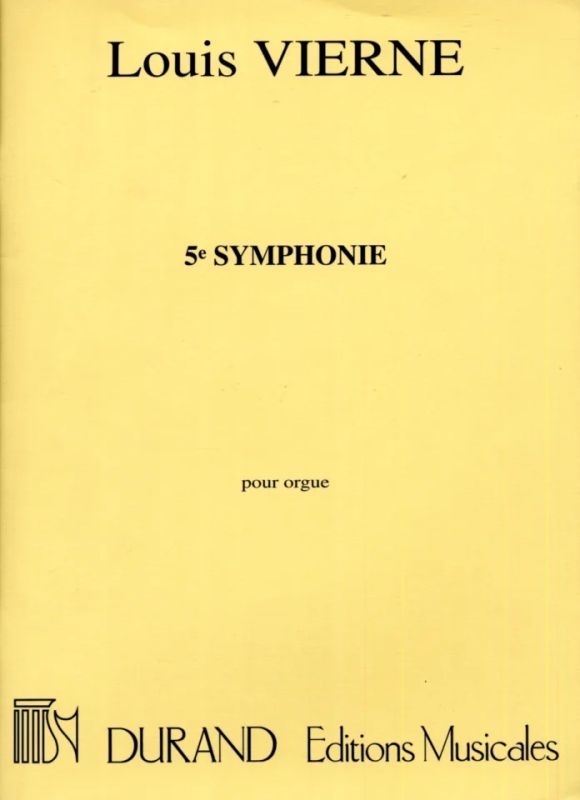 Vierne's 1925 composition, Durand, 70 pgs (difficult)