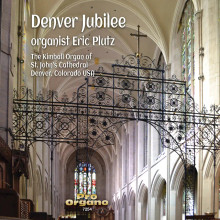 In this, the premiere recording of the 4-manual, 96-rank, 5,961-pipe, Kimball organ (1938, Opus 7231) of St. John’s Episcopal Cathedral, Denver, Colorado, as restored by Spencer Organ Company (Mr. Joseph Rotella), Princeton University Organist Eric Plutz performs a classical and symphonic program, spanning the 19th and 20th century American and European traditions.
Music by Leo Sowerby, JS Bach, Max Reger, Percy Whitlock, E. Gigout, Gerald Near and Henry Smart.
2002, Zarex (Pro Organo), play time: 72'40"