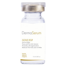 DERMA Gold EGF Anti-Wrinkle SERUM
SẢN PHẨM DÙNG ĐƯỢC CHO DA PHI KIM/ PEEL DA/ NHẠY CẢM/ THIẾU DƯỠNG CHẤT.
CÔNG DỤNG:
- TRẺ HÓA DA TỨC THÌ
- Các vết nhăn mờ đi nhanh chóng.
- Da được cung cấp lượng dưỡng chất dồi dào.
- Giảm tình trạng thâm nám, xỉn màu da.
- Da căng bừng sức sống.
- GOLD EPIDERMAL GROWTH FACTOR PEPTIDE được chiết xuất trực tiếp từ tế bào gốc thực vật. An toàn cho mọi loại da.
- Nồng độ cao peptide GOLD EGF (EPIDERMAL GROWTH FACTORĐ tác động thẳng vào vùng da cần điều trị, tác dụng nhanh chóng trong việc trẻ hóa tế bào da.
- Cải thiện rõ chất lượng da.
- Da săn chắc hơn.
- Độ đàn hồi da cải thiện đáng kể.
- Cung cấp hàm lượng cao vitamin nuôi dưỡng da.
- Giữ ẩm da.
- Dưỡng da trắng hồng mềm mịn.
- Tăng sinh collagen và elastin hạ bì.
- Tăng tốc độ thay mới của tế bào da.
- Làm đều màu da.