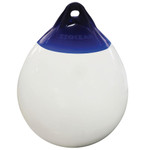  Ocean 22 x 30cm R0 Round Buoy Fender White/Blue 