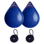 Polyform 71 x 94cm A5 Round Buoy Fender Bundle Blue (2 Pack)
