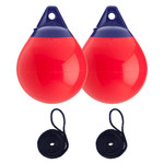 Polyform 30 x 38cm A1 Round Buoy Fender Bundle Red (2 Pack)