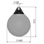  Polyform 46 x 58cm A3 Round Buoy Fender Bundle Red (2 Pack) 