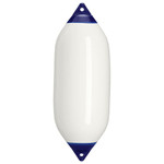  Polyform 38 x 102cm F7 Cylindrical Fender Bundle White/Blue (4 Pack) 