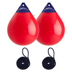 Polyform 71 x 94cm A5 Round Buoy Fender Bundle Red (2 Pack) 