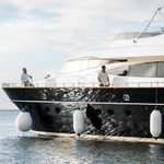  Polyform 75 x 188cm F13 Cylindrical Fender Bundle White/Blue (4 Pack) 