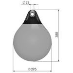  Polyform 30 x 38cm A1 Round Buoy Fender Bundle White (2 Pack) 