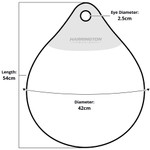 Harrington 42 x 54cm Round Fender White