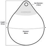 Harrington 48 x 61cm Round Fender White