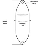 Harrington 11 x 30cm Size 1 Cylindrical Fender Bundle Navy (4 Pack)