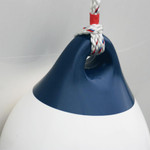  Anchor Marine 15 x 55cm Standard Cylindrical Fender White/Blue 