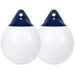 Harrington 36 x 47cm Round Buoy Fender Bundle White/Navy (2 Pack)