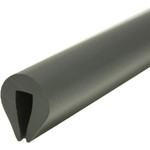  Wilks PVC 40 Fender U Section 6mm x 9m Black 