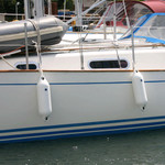  Anchor Marine 13 x 45cm Standard Cylindrical Fender White 