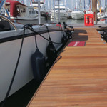  Anchor Marine 23 x 75cm Standard Cylindrical Fender Black 