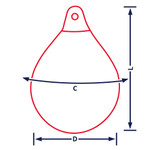  Dan Fender 61 x 79cm B75 Heavy Duty Ball Fender Orange 