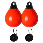  Majoni 35 x 48cm Size 35 Round Buoy Fender Bundle Orange (2 Pack) 