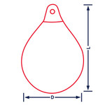  Majoni 55 x 73cm Size 55 Round Buoy Fender Orange 