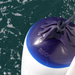  Ocean 22 x 76cm H6 Heavy Duty Cylindrical Fender White/Blue 