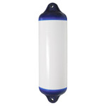  Ocean 22 x 76cm H6 Heavy Duty Cylindrical Fender White/Blue 