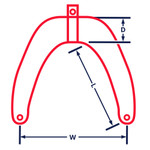 Anchor Marine 38 x 13 x 56cm Bow Fender Black