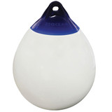  Ocean 28 x 38cm R1 Round Buoy Fender White/Blue 