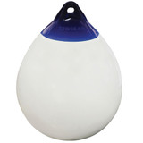  Ocean 38 x 50cm R2 Round Buoy Fender White/Blue 