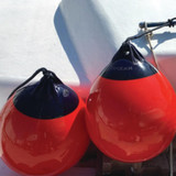  Ocean 38 x 50cm R2 Round Buoy Fender Red/Blue 