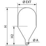 Nuova Rade Spherical 80cm Marker Buoy Yellow 