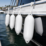 Harrington Marine Harrington 21 x 58cm Size 3 Cylindrical Fender Bundle White (4 Pack) 