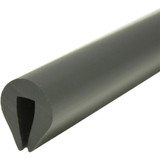  Wilks PVC 40 Fender U Section 6mm x 9m Black 