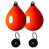  Majoni 55 x 73cm Size 55 Round Buoy Fender Bundle Orange (2 Pack) 