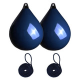  Majoni 65 x 88cm Size 65 Round Buoy Fender Bundle Navy Blue (2 Pack) 