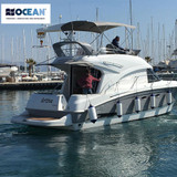  Ocean 22 x 76cm H6 Heavy Duty Cylindrical Fender White/Blue 